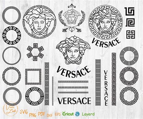 versace border svg|Versace medusa svg.